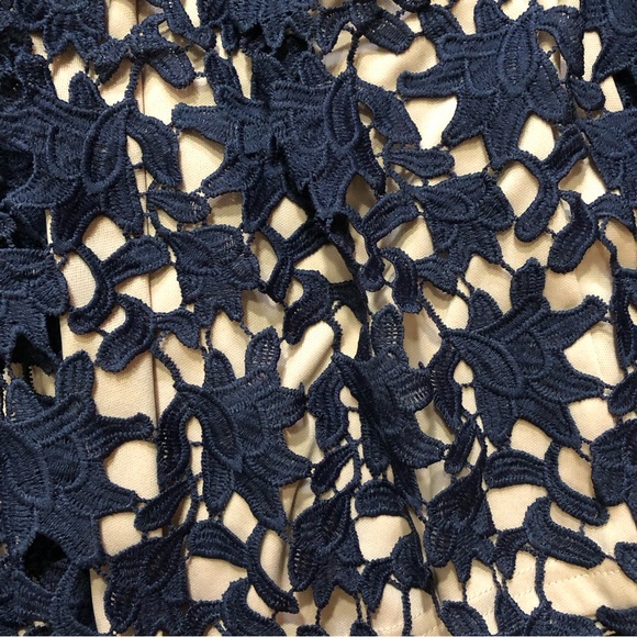 Aqua Lace Overlay Midi Dress - Picture 11 of 16